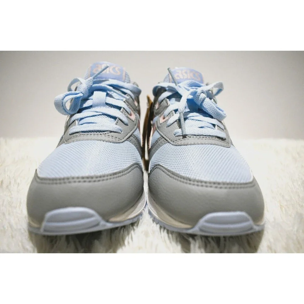 ASICS Baby Blue Gray Pink Mesh Running Training Shoe - Men's 7 or Women's 9